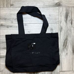 Black HIIT Members Club Canvas Tote Bag